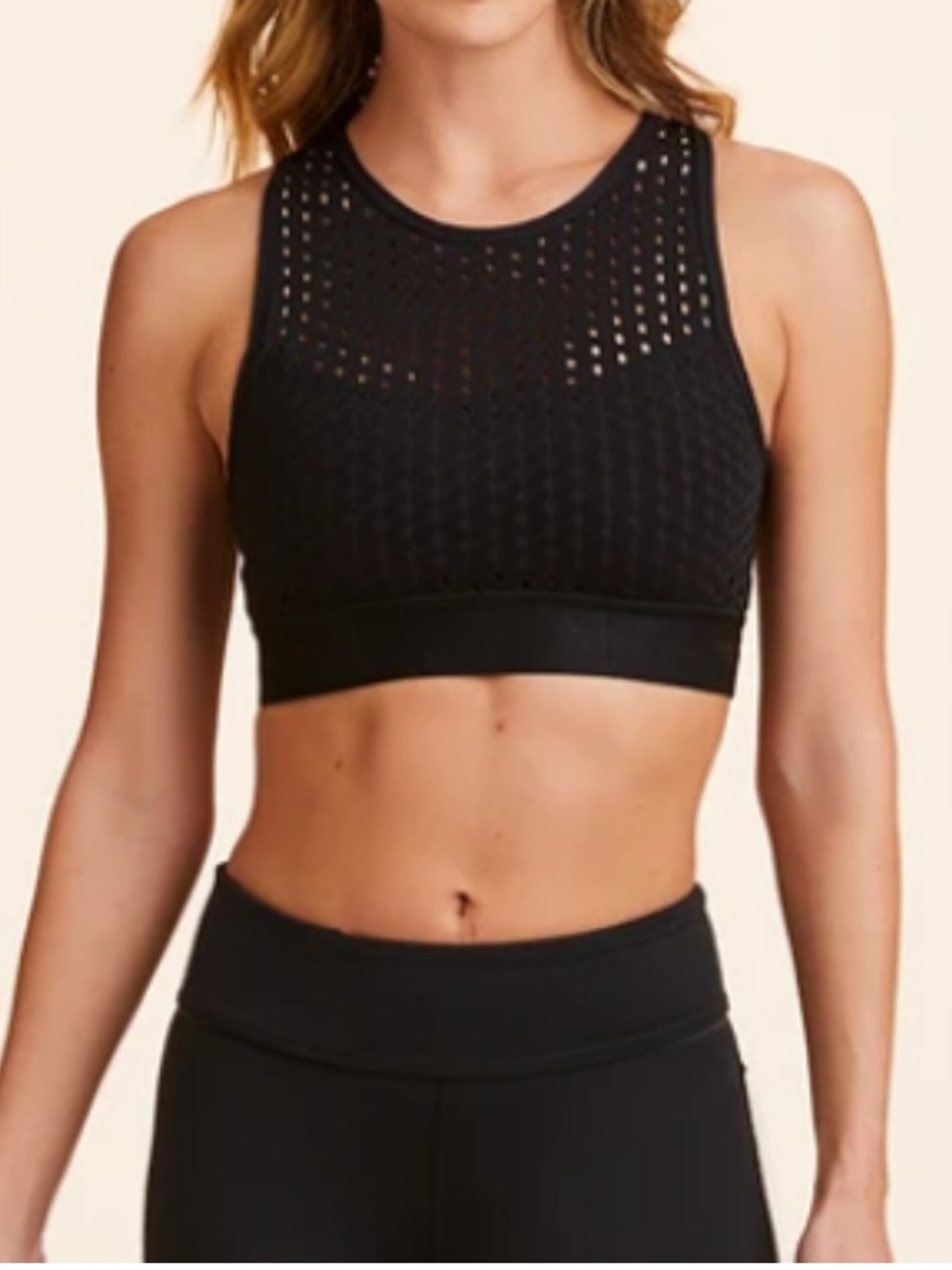 Alala Crossback Perforated Cross Back Sports Bra Size M - Picture 4 of 8